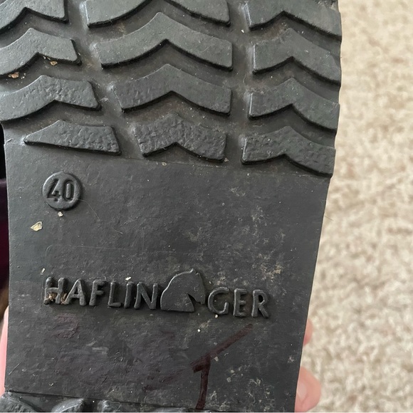 Haflinger Floral Embroidered Wool Slipper Clogs - Picture 11 of 11